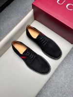 Gucci Black calfskin Leather Shoes-Gucci Man Business Leather Shoes